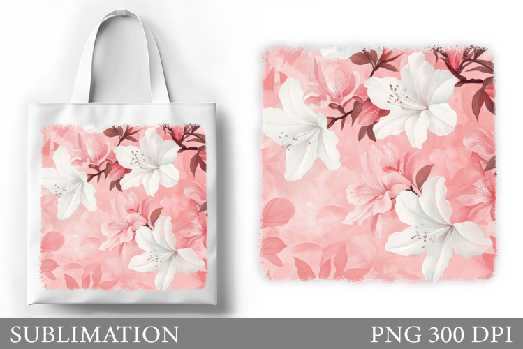 Flowers Tote Bag Sublimation. Flowers Sublimation