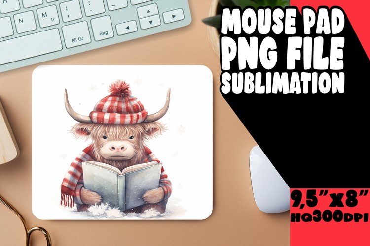 Boho Christmas Sublimation Mouse Pad Offer example image 1