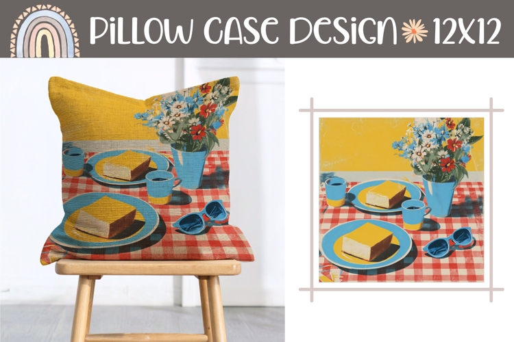 Summer Pillow Case, Flowers Pillow Sublimation, Summer PNG