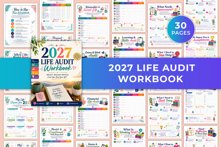 2027 Life Audit Workbook Kdp interiors