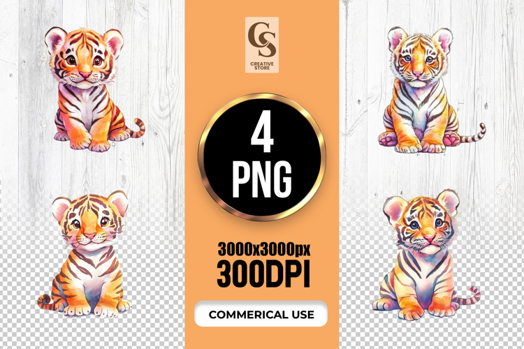 Cute Tiger Clipart Image 2