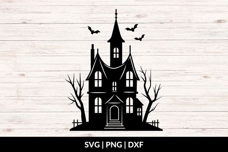 Gothic House SVG, Haunted House SVG