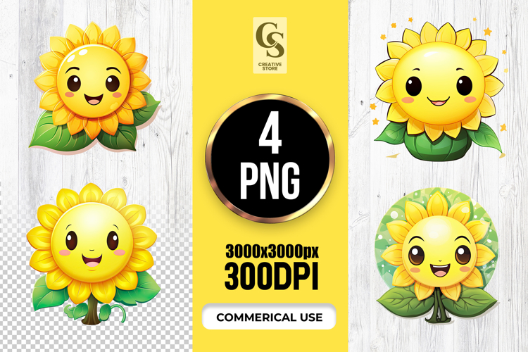Sunflower Clipart Image 3