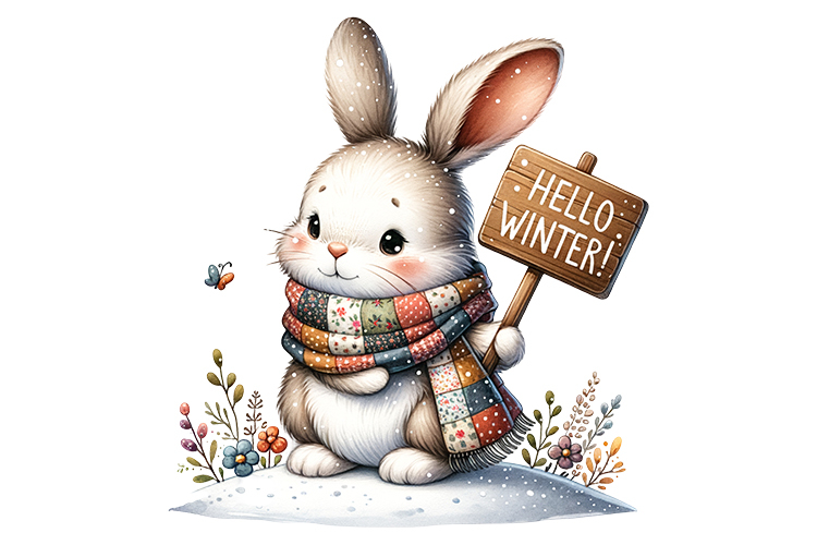 Hellow Winter Clipart - PNG File
