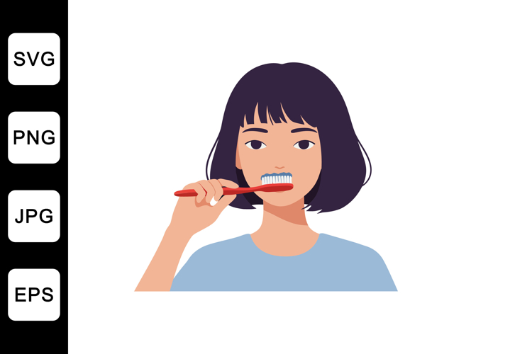 Brushing Teeth Clipart Image 5