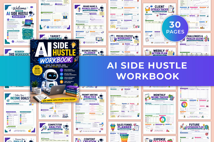 AI Side Hustle Workbook | Business Planning, Income & Growth example image 1