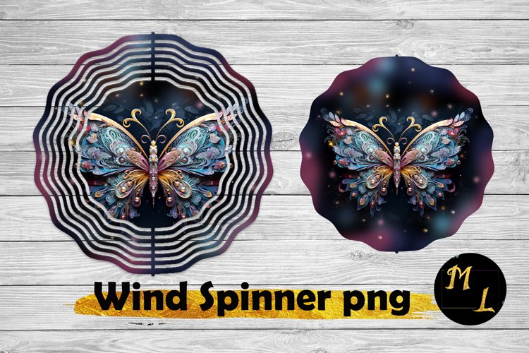 3D Butterfly Wind Spinner sublimation, Wind Spinner design