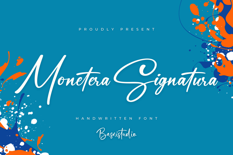 Monetera Signatura a Handwritten Font