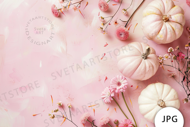 Pink Pumpkins Autumn Mockup JPG