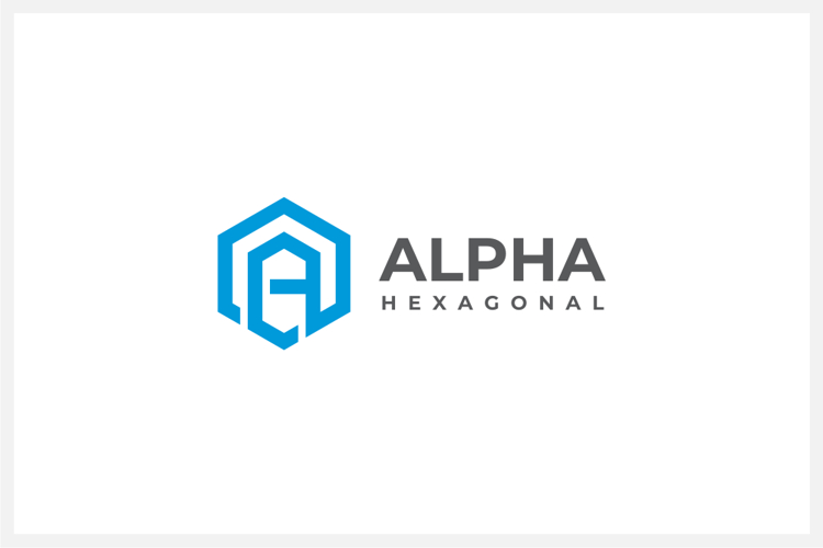 Hexagon Letter A Logo Design Vector Template