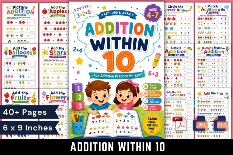 Addition Within 10 example image 1