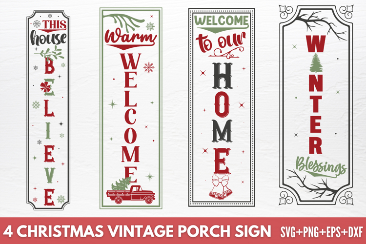 Merry Christmas Porch Sign Svg Image 5