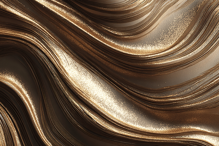 A luxurious abstract background with metallic gold and brown
