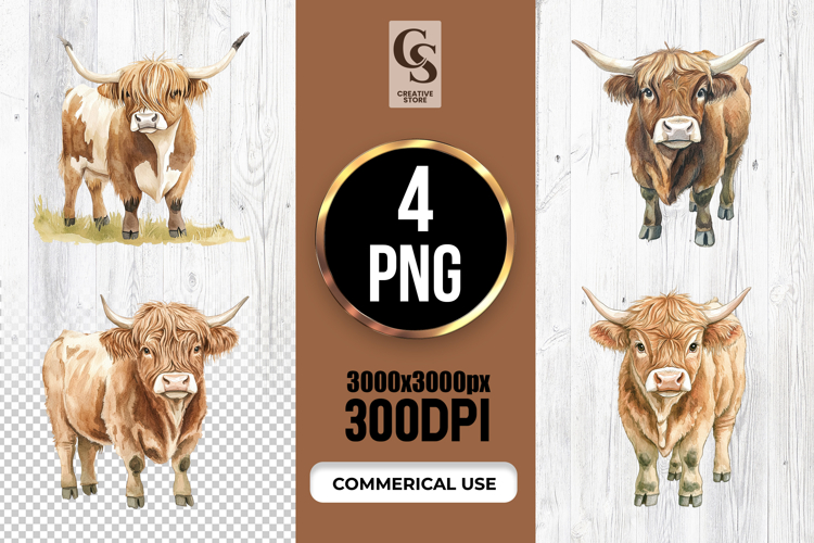 Highland Cow Clipart Image 8