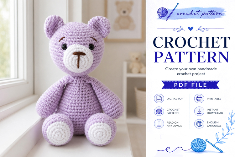 Amigurumi Bear Crochet Pattern PDF