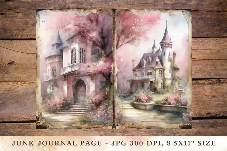 Printable Junk Journal Pages fairy forest 6
