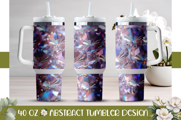 Sparkle Tumbler Template, Sequin 40 Oz Tumbler Design