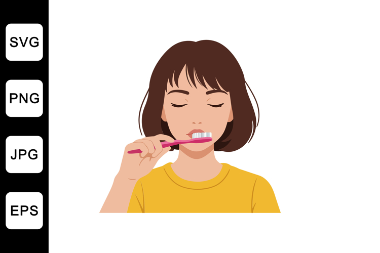 Brushing Teeth Clipart Image 3
