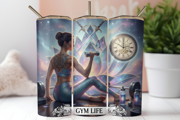 Gym Life Fitness Tumbler Wrap