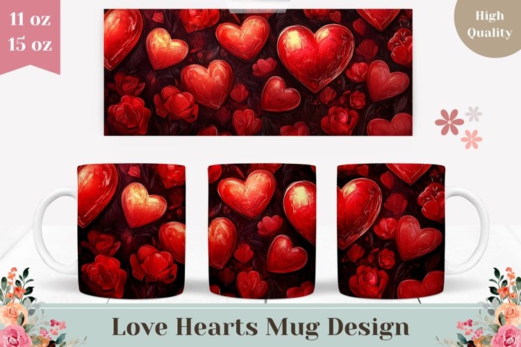 Red Hearts Png Image 6