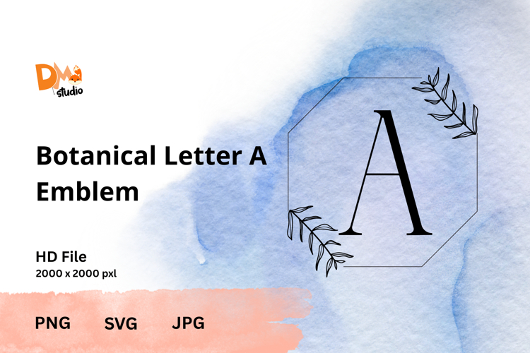Leaf Monogram Svg Image 13
