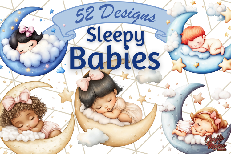 Cute Moon Clipart Image 7