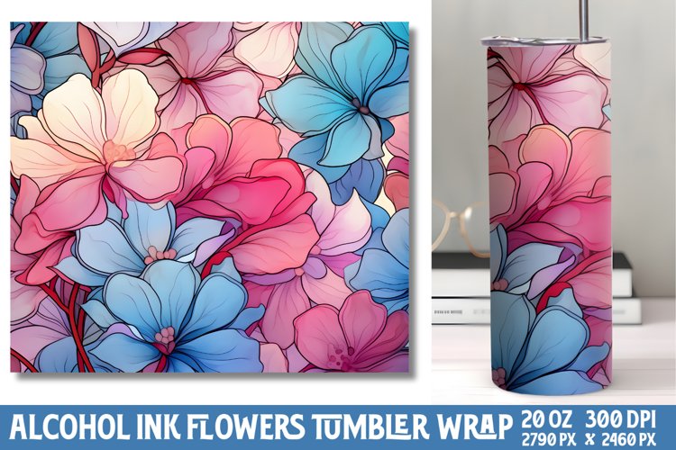 Alcohol Ink Tumbler Wrap Image 20