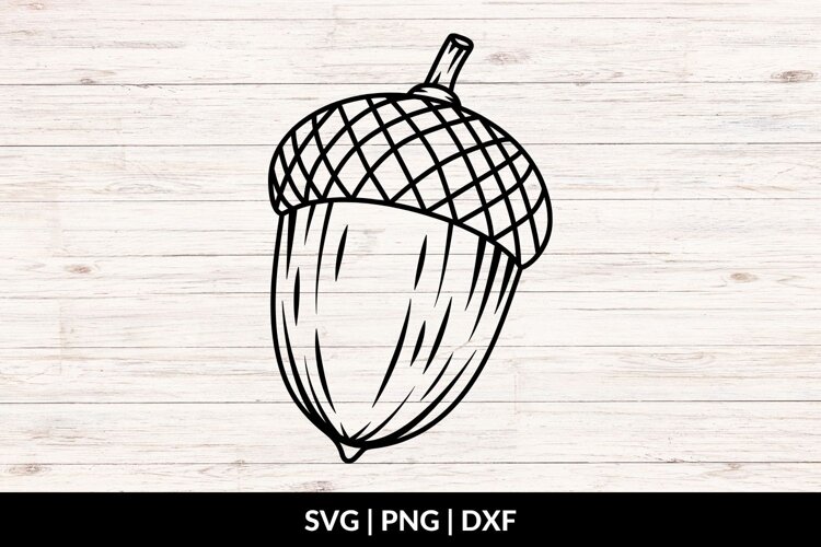 Acorn SVG, Acorn Clipart example image 1
