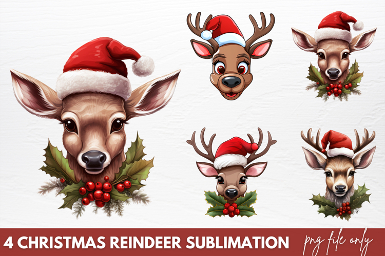 Christmas Reindeer Clipart Image 15