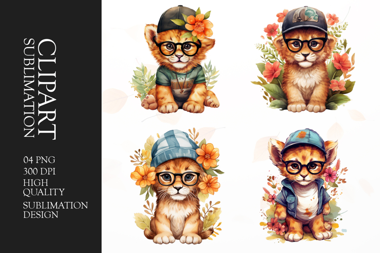 Cute Lion Clipart Image 11