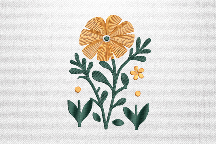 Yellow Flower Clipart Image 24