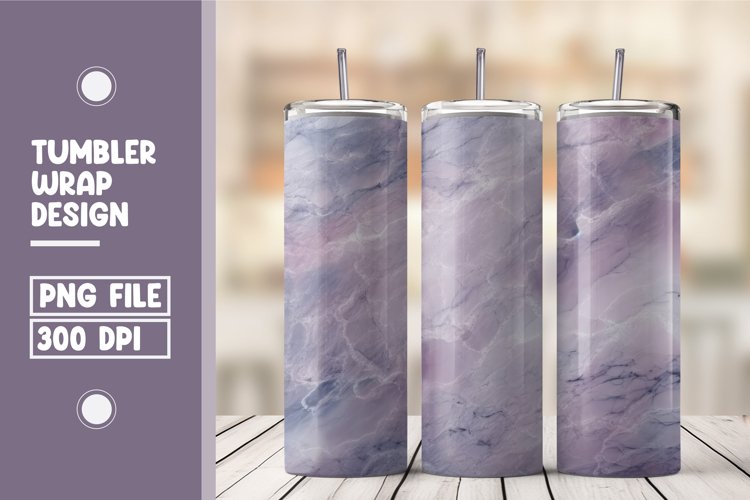 Purple marble tumbler wrap design
