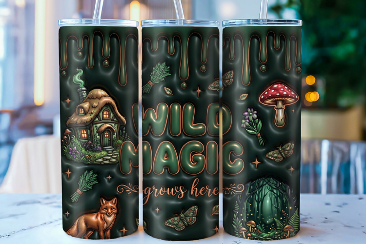 Cottagecore Witchy Forest 20oz Skinny Tumbler