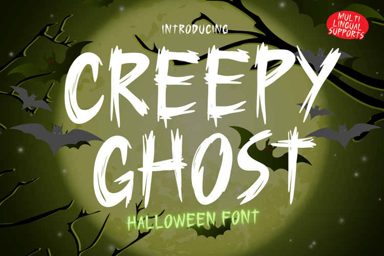Creepy Ghost is a Halloween decorative font