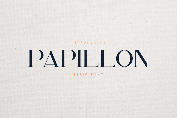 Papillon Serif Font Elegant Modern Editorial