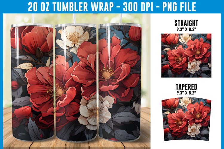 20 Oz Sublimation Tumbler Wrap Image 8