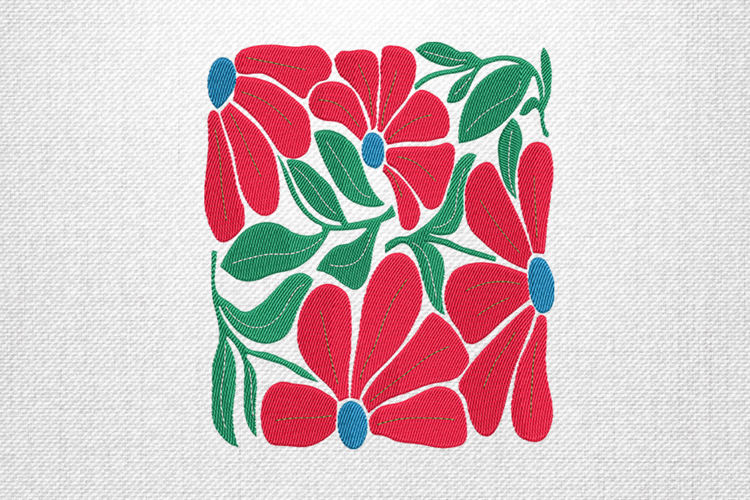 Leaf Embroidery Image 12