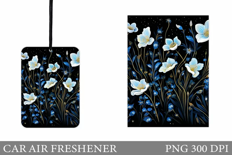Flowers Car Air Freshener. Wildflowers Car Air Freshener