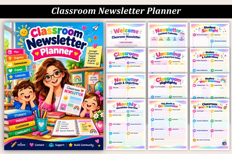 Classroom Newsletter Planner example image 1