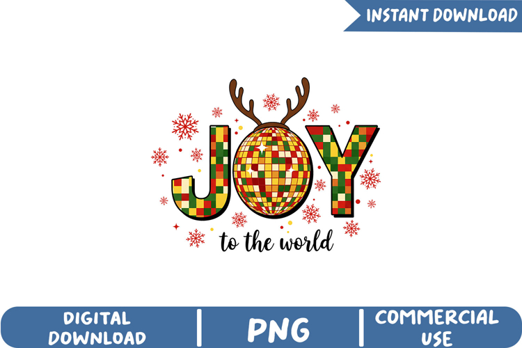Disco Ball Christmas Reindeer Sublimation,Christmas Png