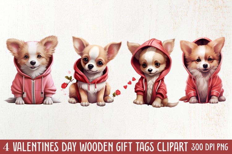 Cute Valentine Dog Clipart, Valentines Day Dog Clipart