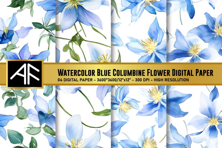 Blue Flower Clipart Image 11