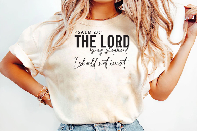 The Lord is My Shepherd Bible T-Shirt Design