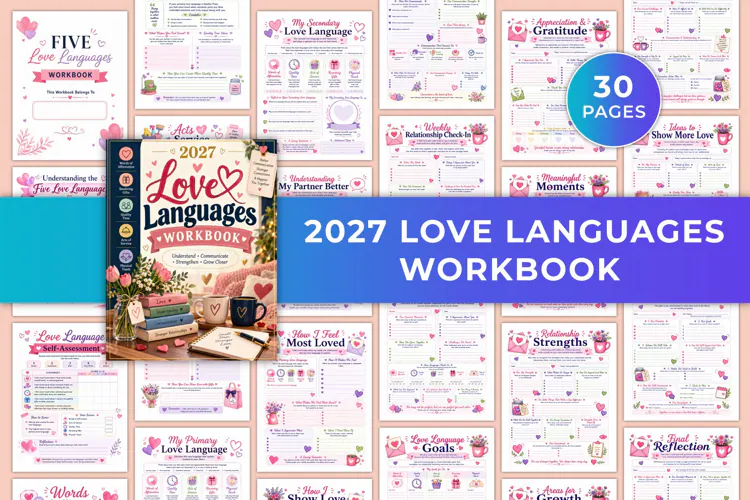 2027 Love Languages Workbook Kdp interiors