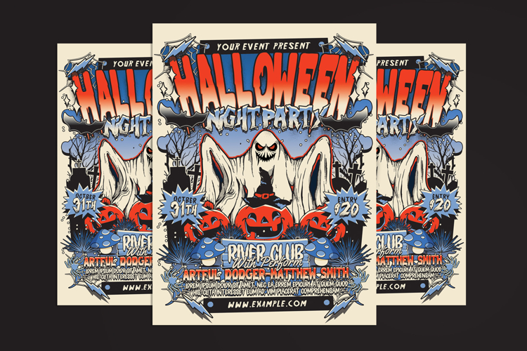 Halloween Night Party Flyer