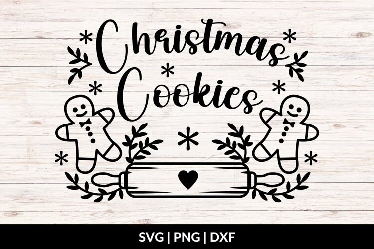Christmas Kitchen - Christmas Cookies SVG, PNG, DXF example image 1