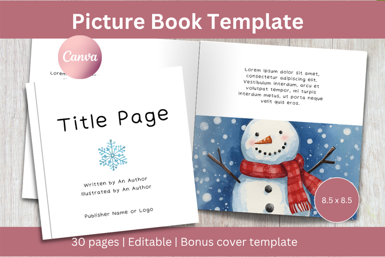 Picture Book Template: KDP Canva Template