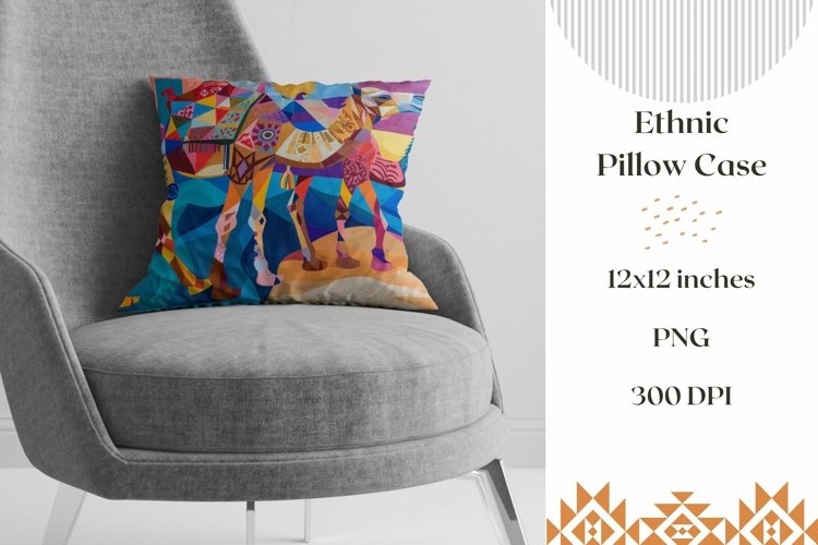 Camel Pillow Case Design, Abstract Pillow Design, Camel PNG example image 1
