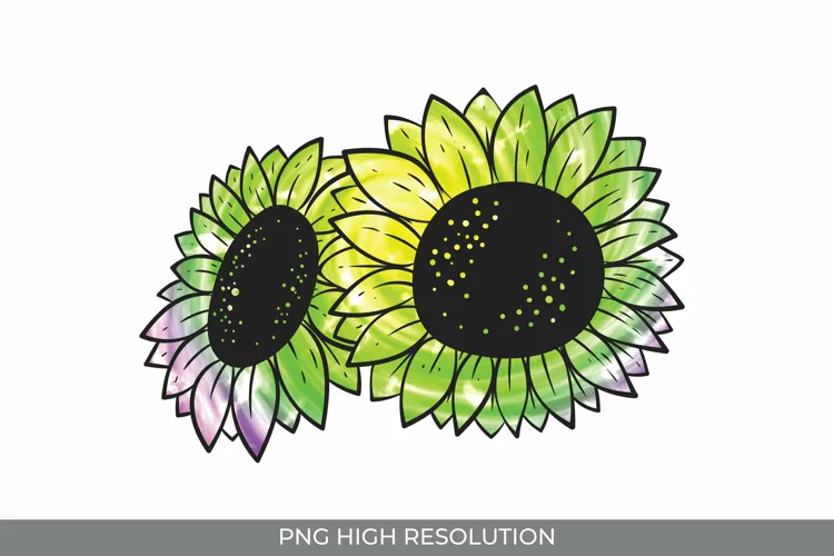 Sublimation Sunflower Tie Dye