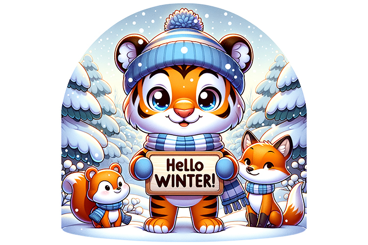Hellow Winter Clipart - PNG File